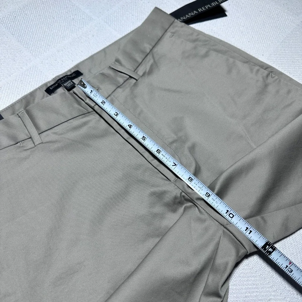 NEW Banana Republic Core Temp Chinos Mens 32x32 Slim Fit Smoked Taupe Tan Pants